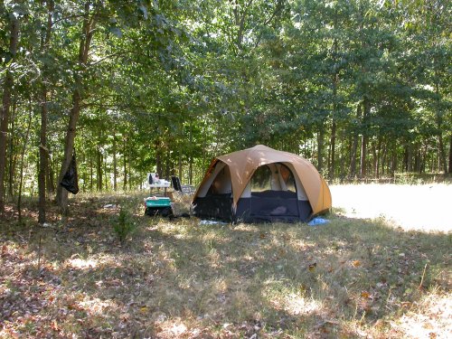 First time camping on new property. 2007